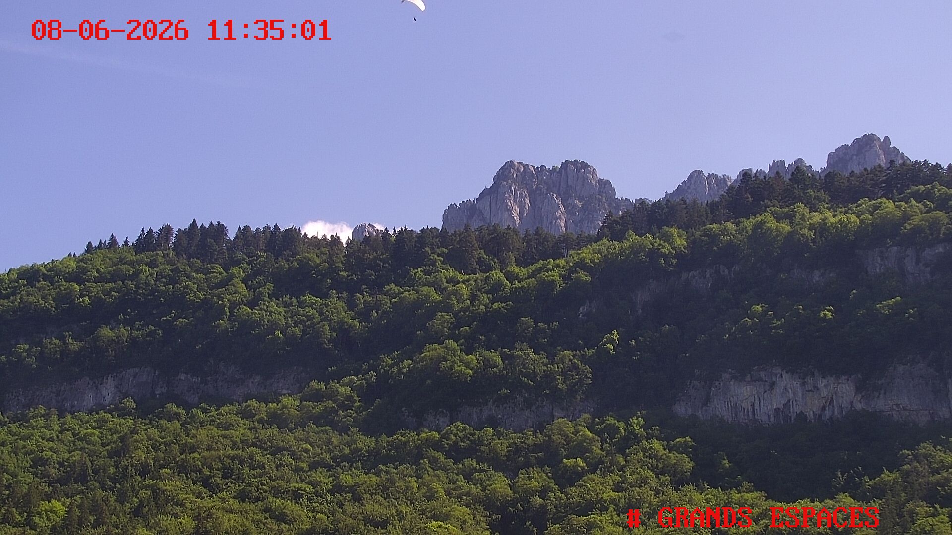 Paragliding take-off Planfait